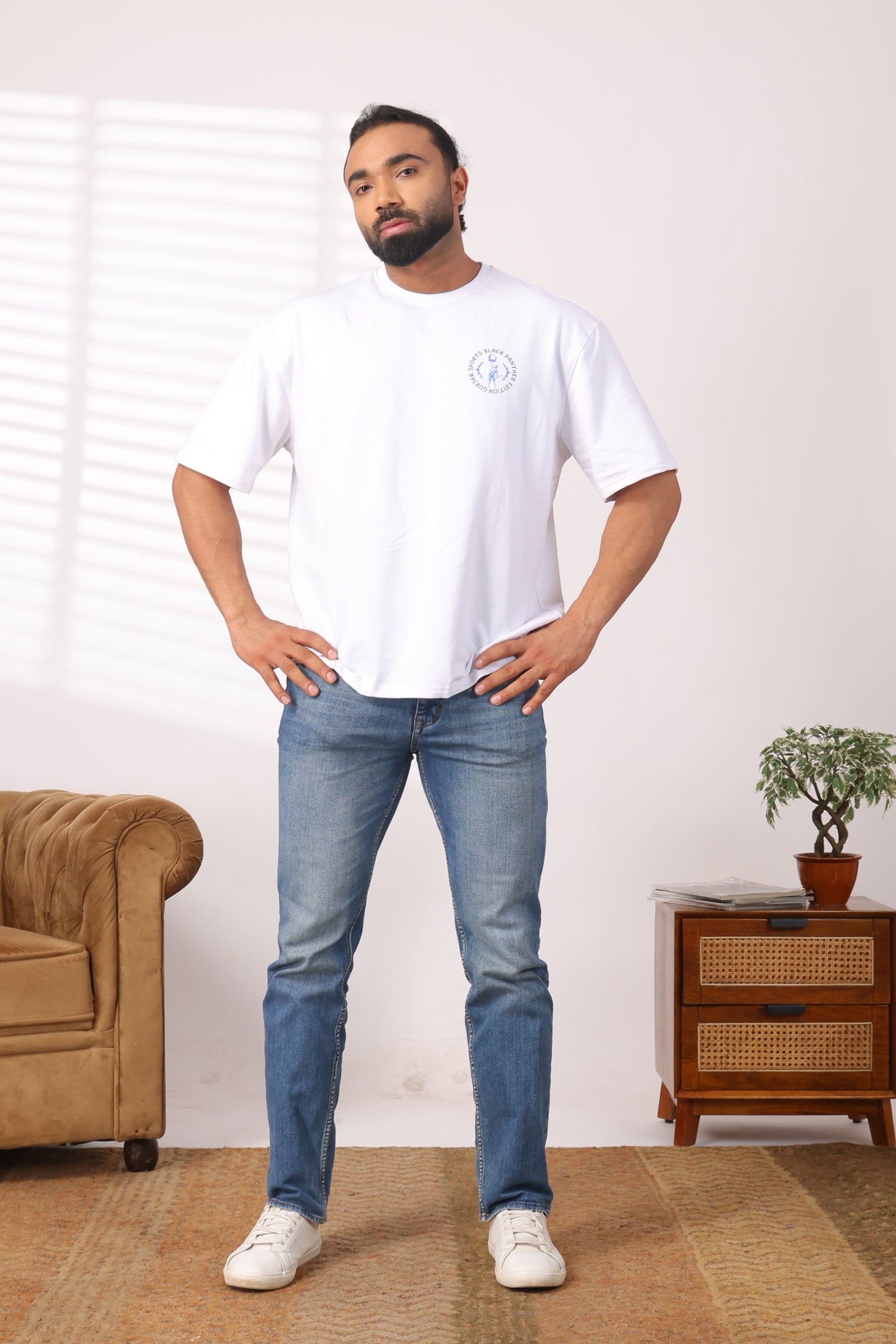 Black Panther -White Tshirt