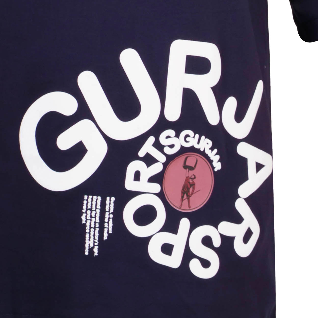 Gurjar Sports Drop Shoulder T-Shirt - Black  (Unisex)