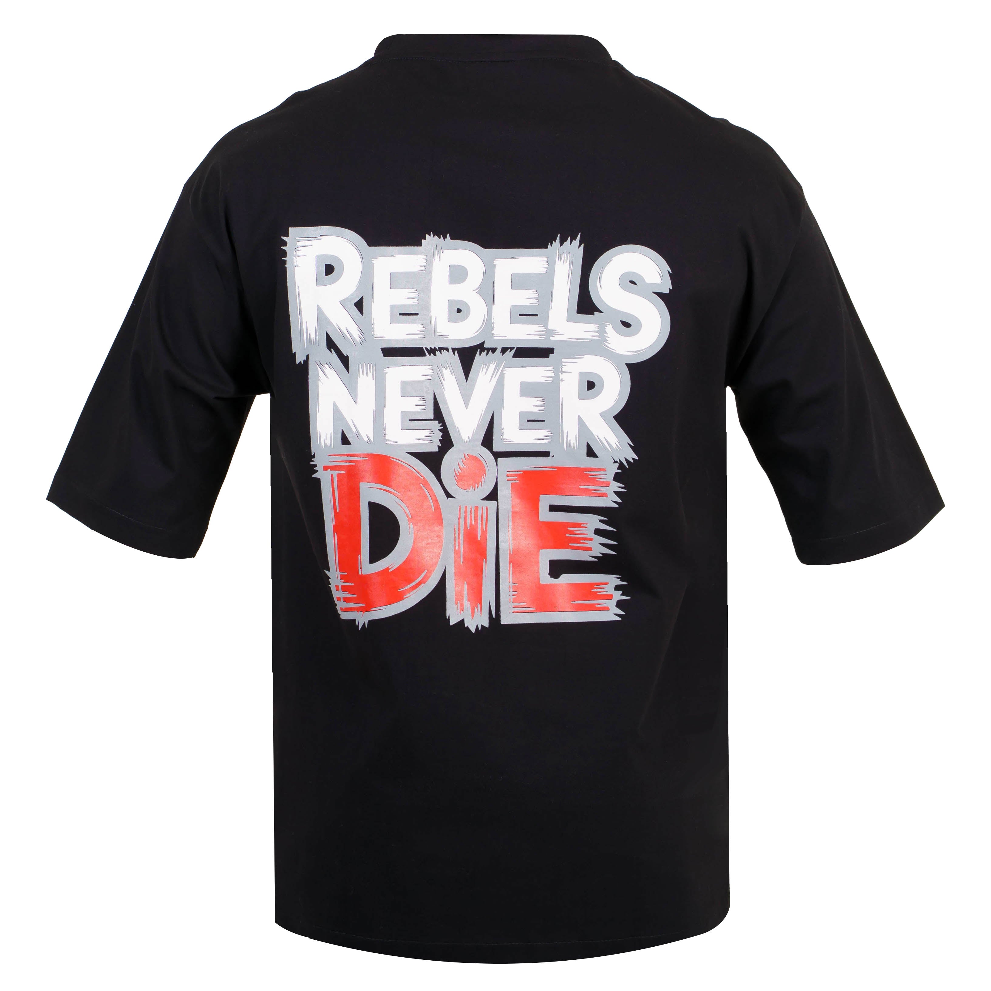 Rebels Drop Shoulder Tee - Black  (Unisex)
