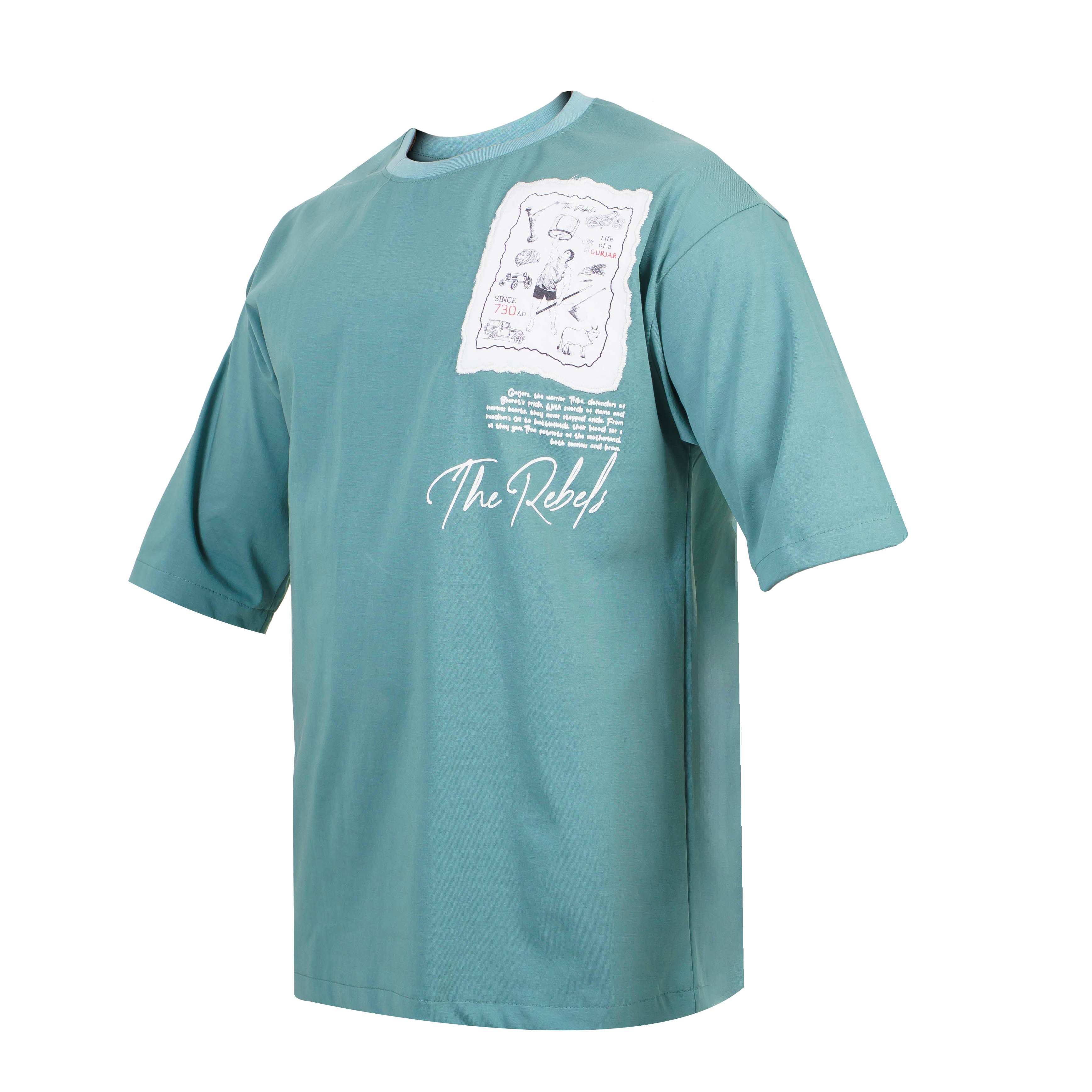 Legacy Drop Shoulder Tee - Teal Green  (Unisex)