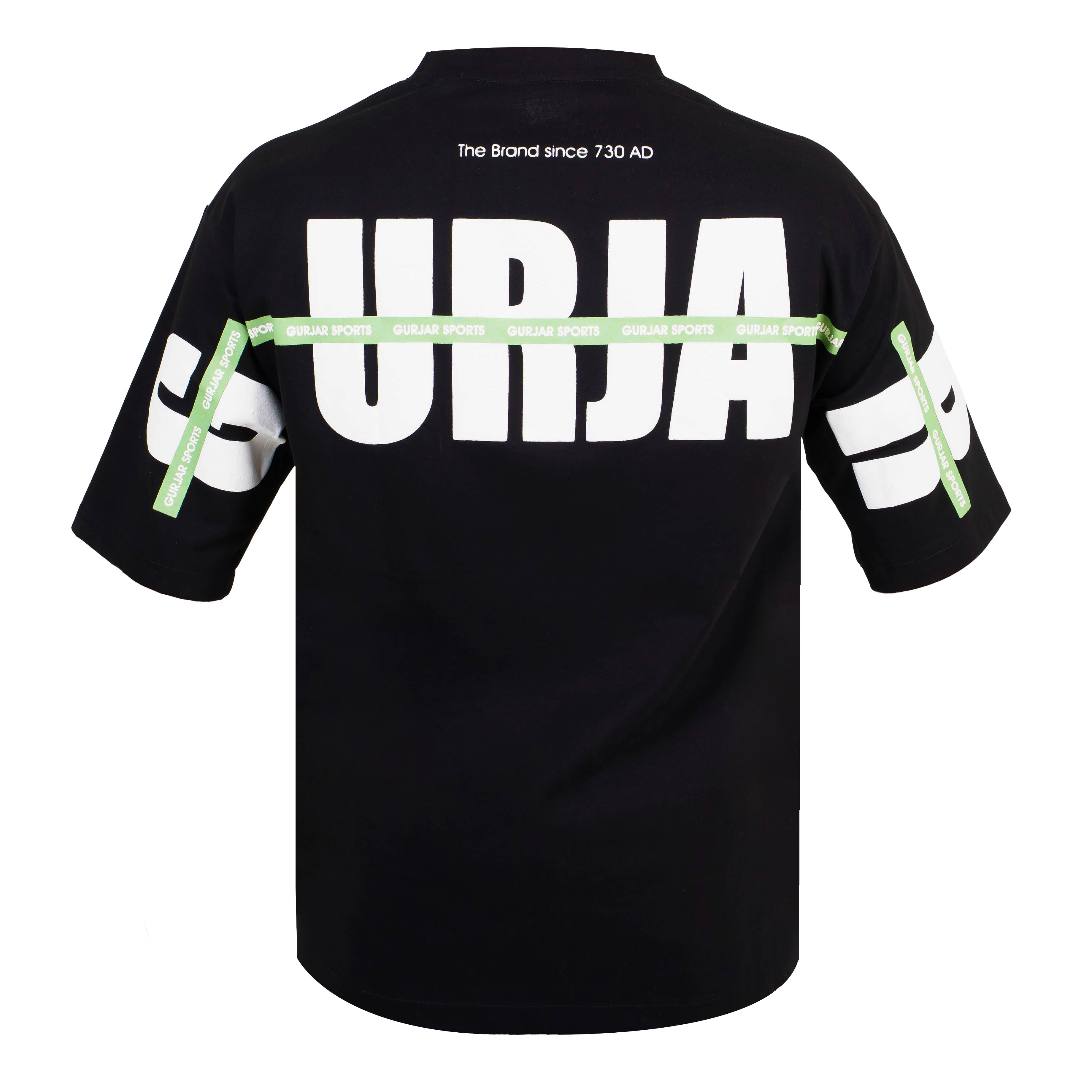 ENARGE GURJAR Drop Shoulder Tee - Black  (Unisex)