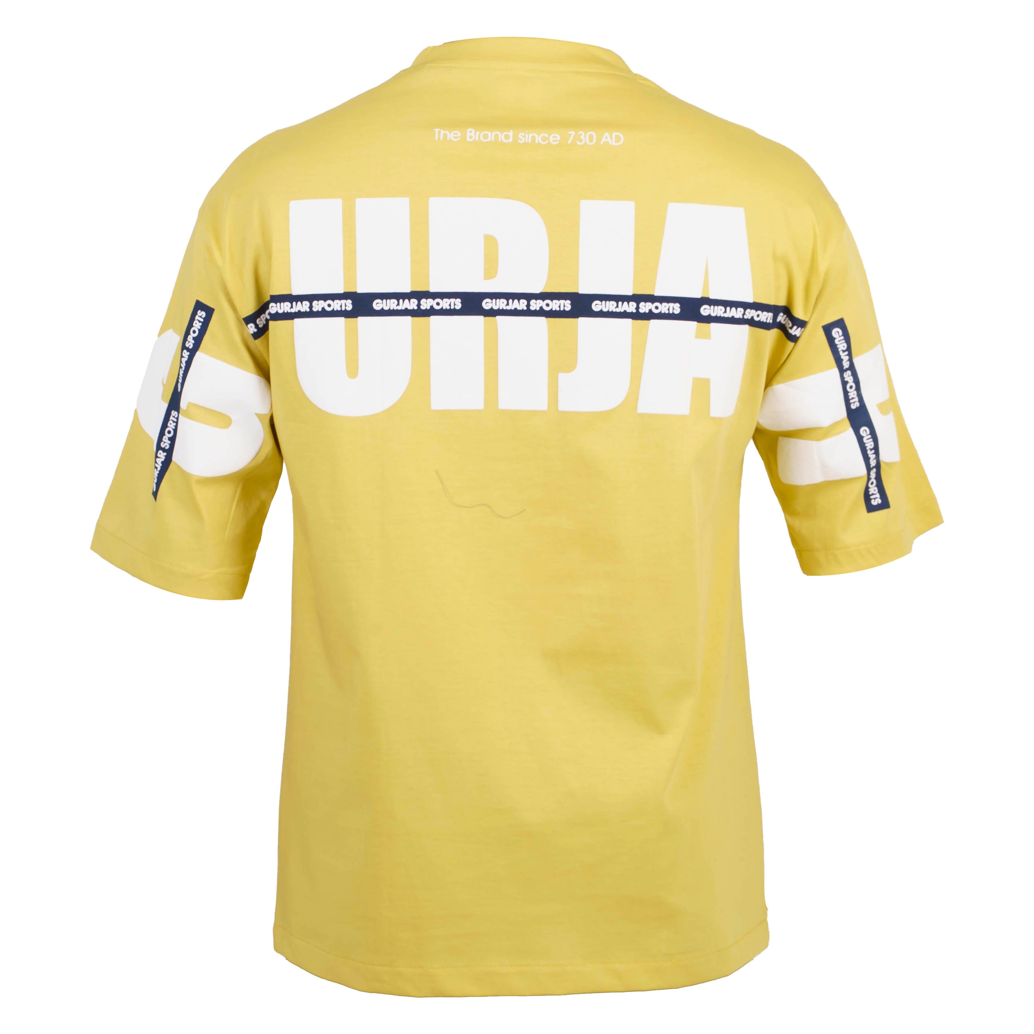 ENARGE GURJAR Drop Shoulder Tee - Lemon Yellow  (Unisex)