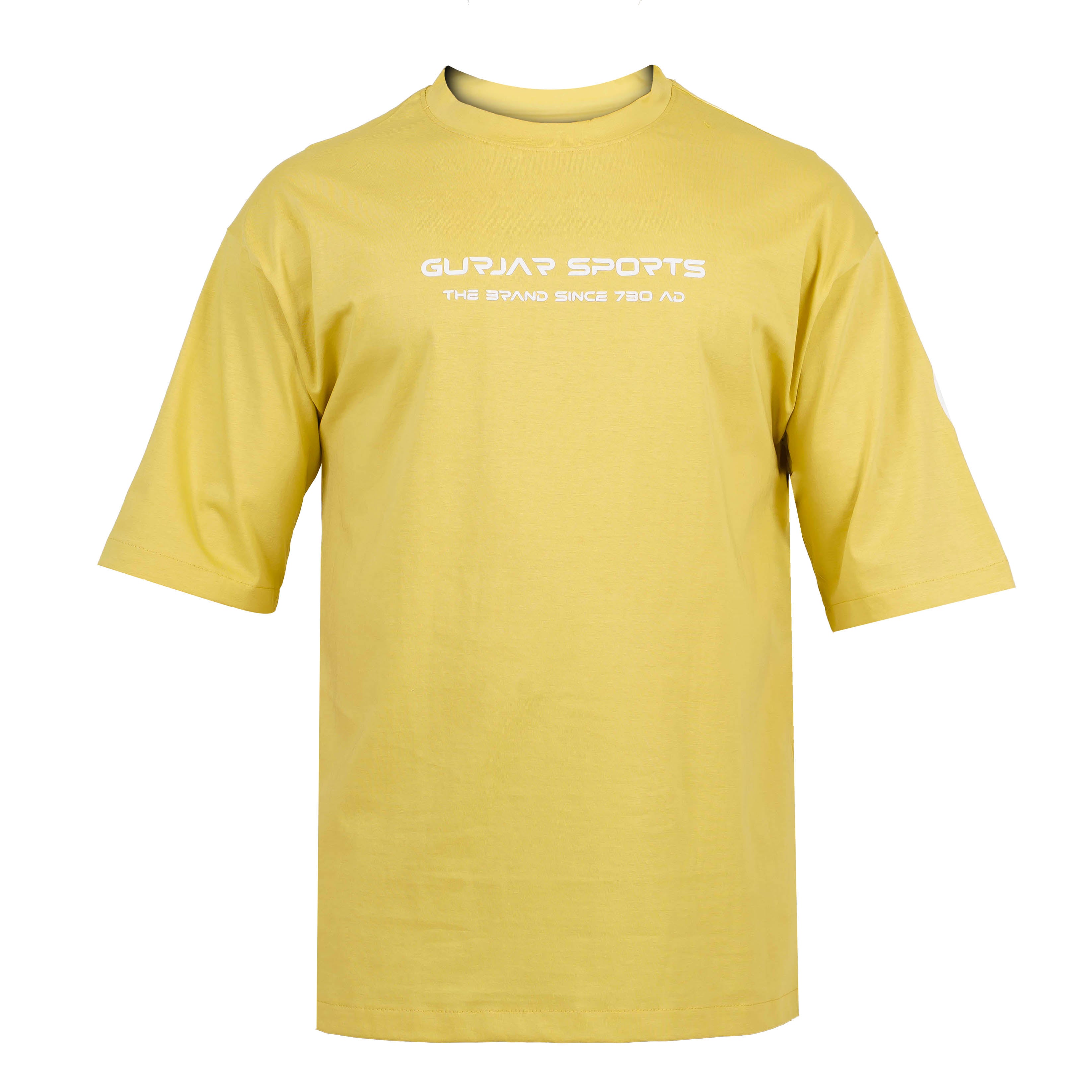 ENARGE GURJAR Drop Shoulder Tee - Lemon Yellow  (Unisex)