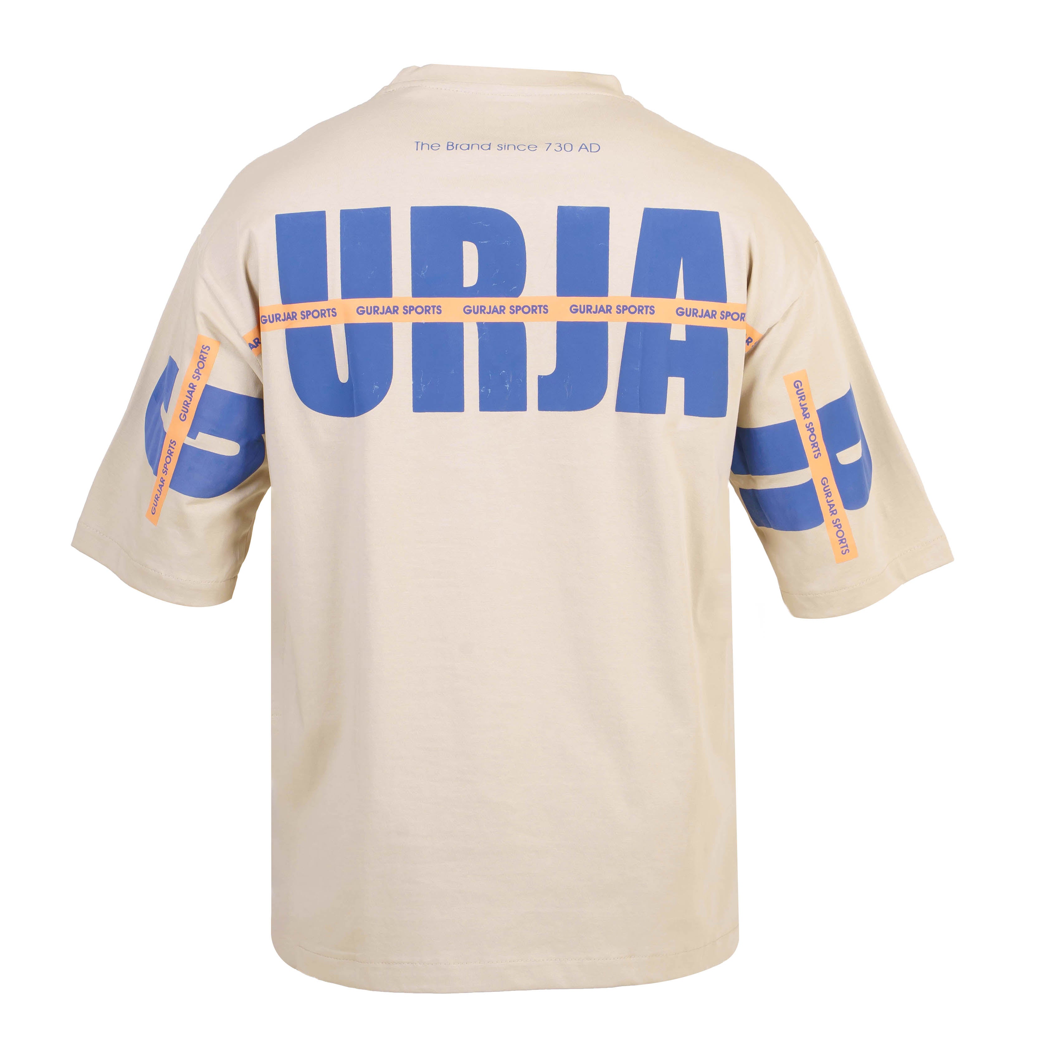 ENARGE GURJAR Drop Shoulder Tee - OFF White  (Unisex)