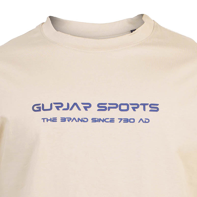 ENARGE GURJAR Drop Shoulder Tee - OFF White  (Unisex)