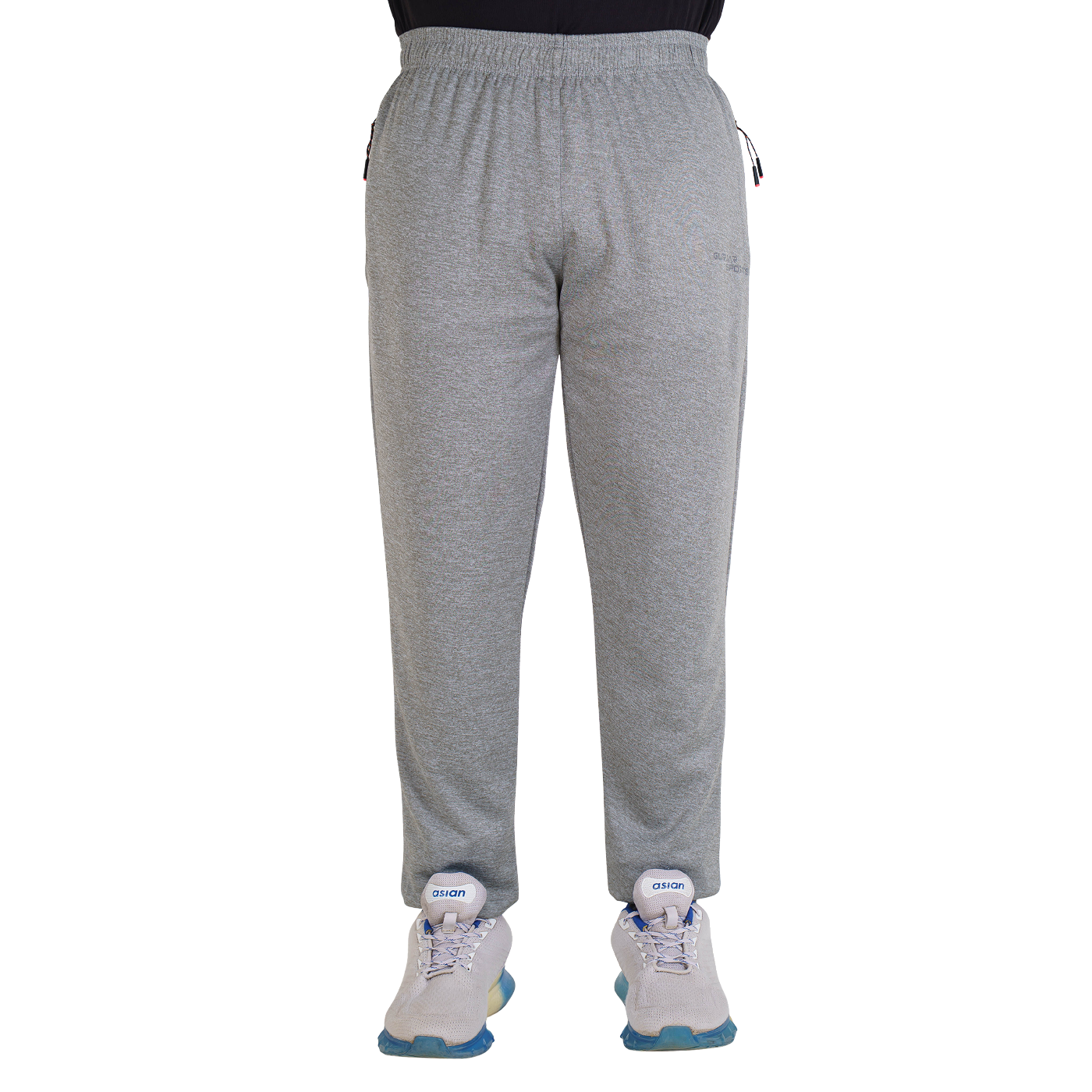 Men’s Light Grey Joggers with Rebel Print