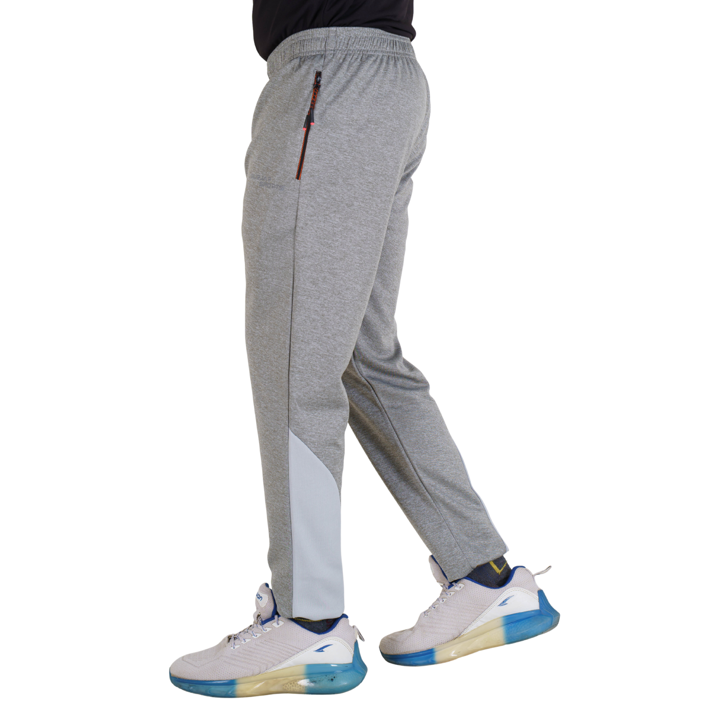 Men’s Light Grey Joggers with Rebel Print