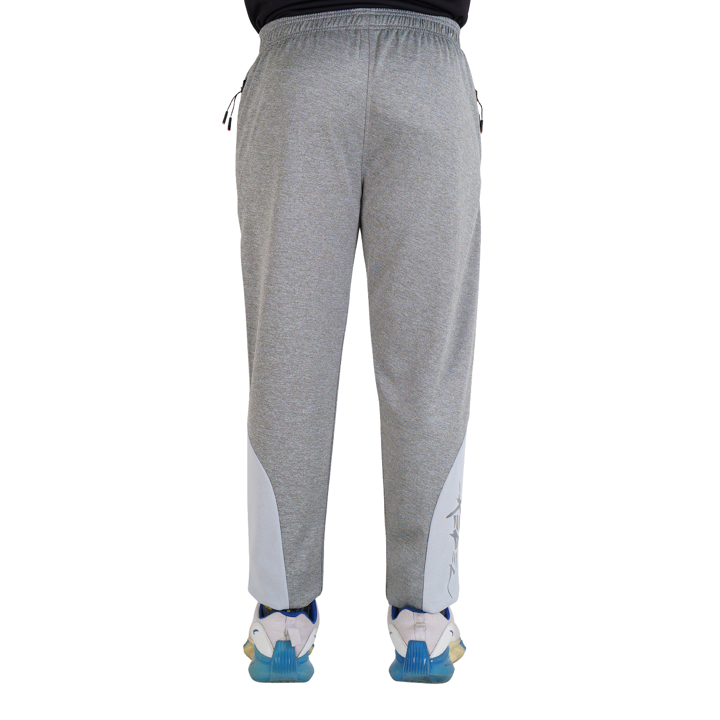 Men’s Light Grey Joggers with Rebel Print