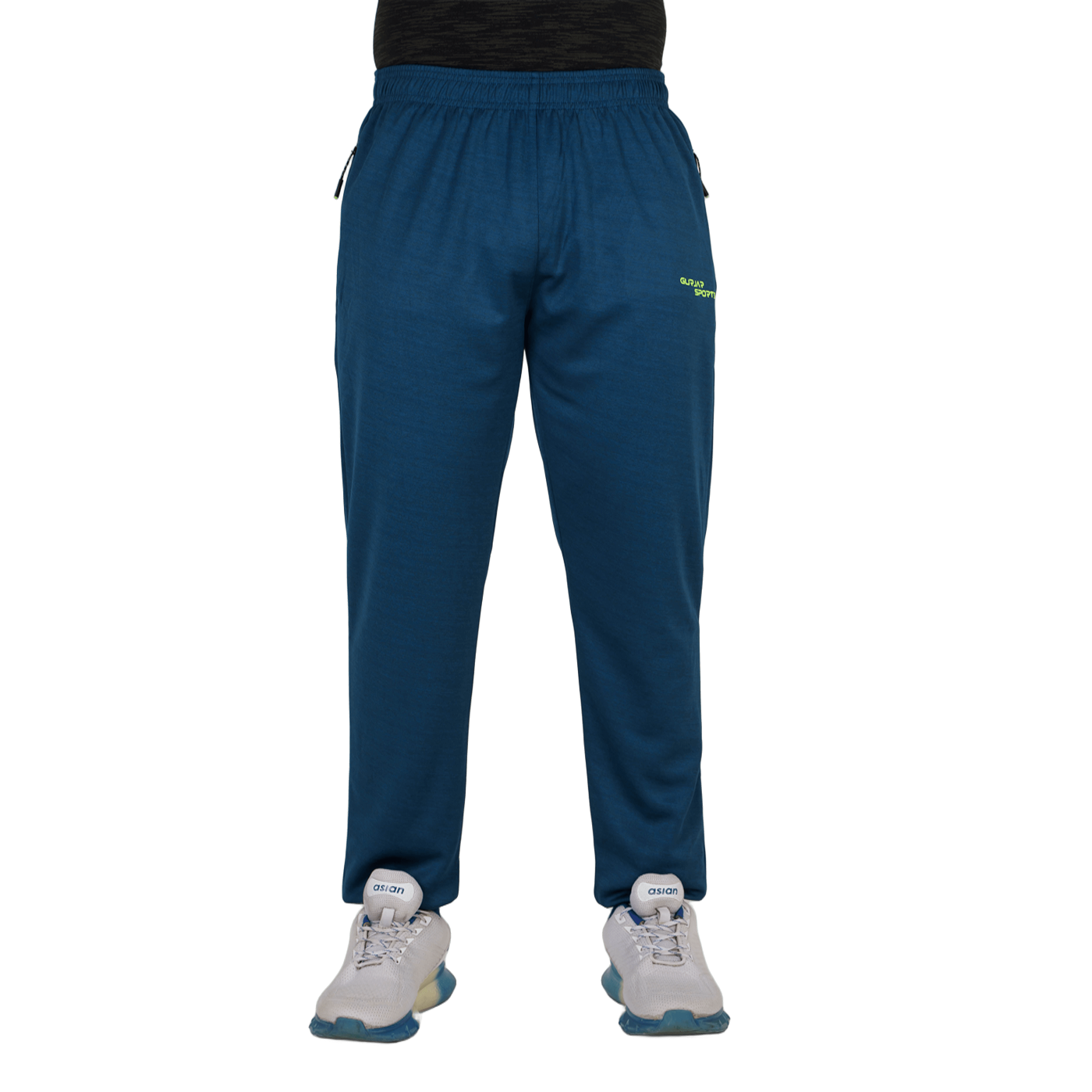 Men’s Navy Blue Joggers with Rebel Print