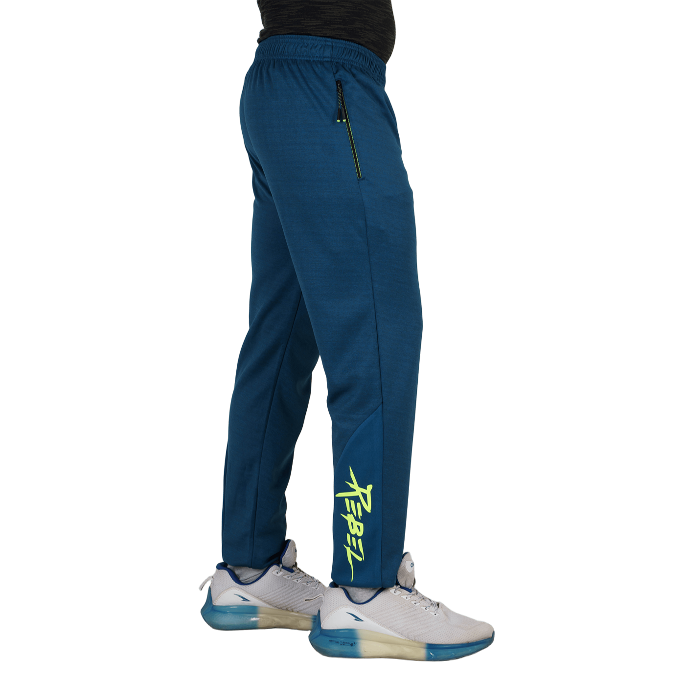 Men’s Navy Blue Joggers with Rebel Print