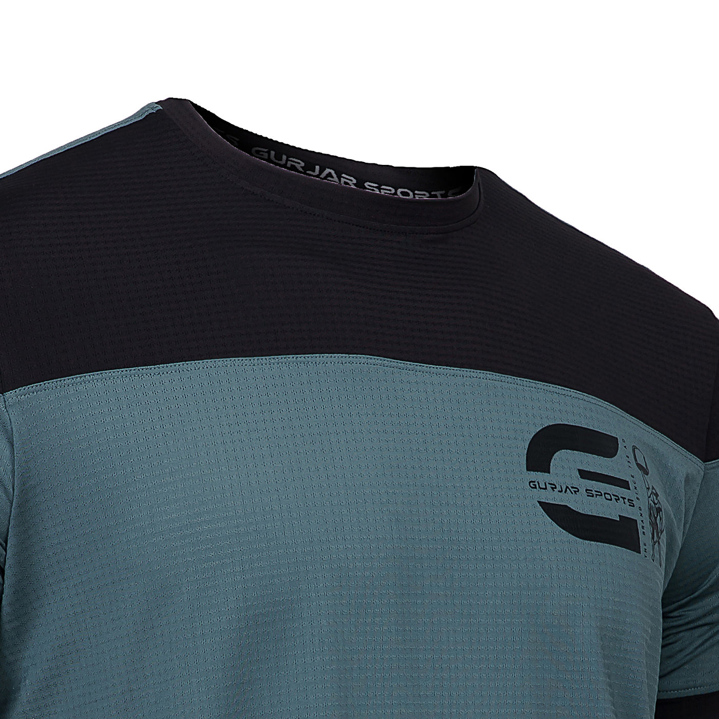 Teal Tee - Teal & Black