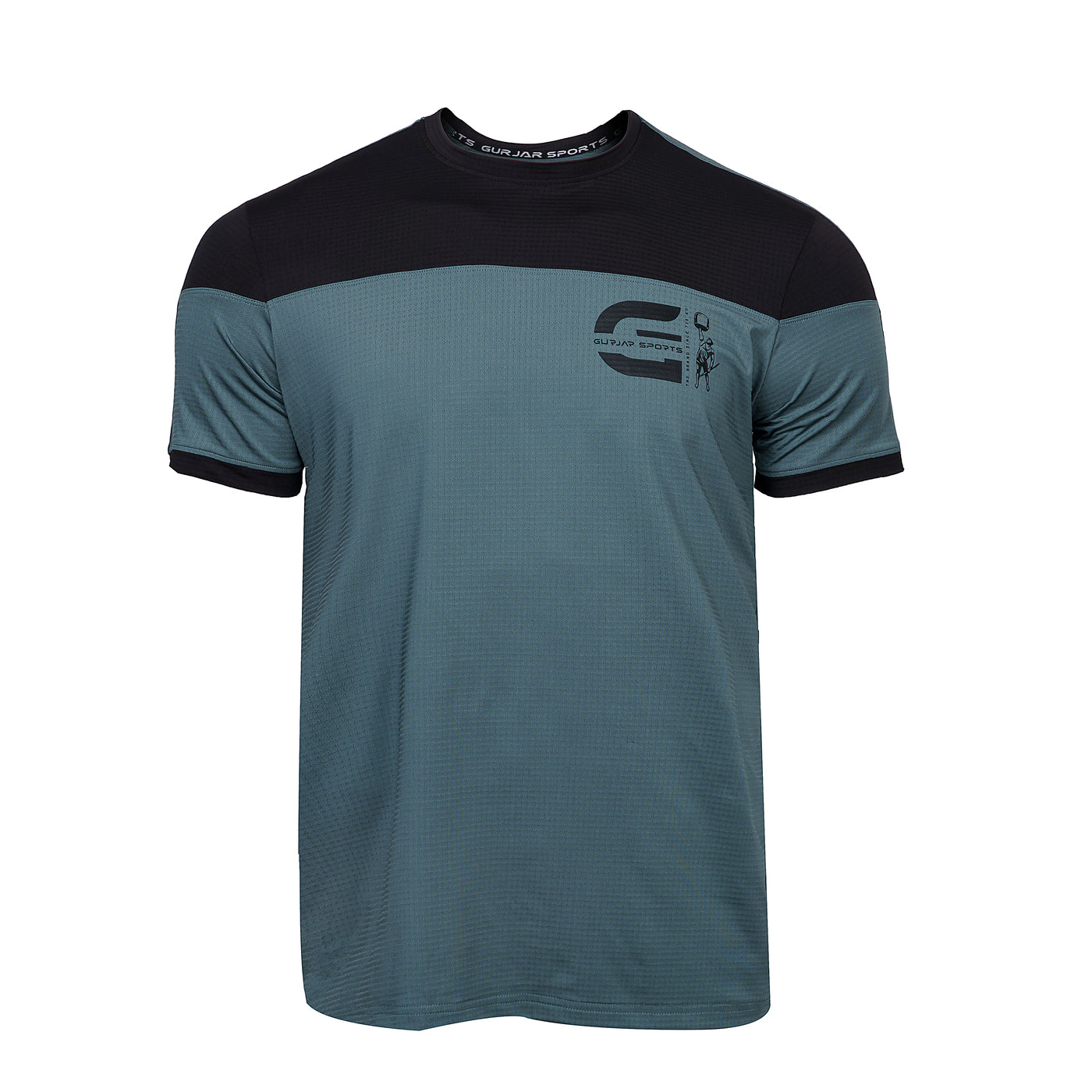 Teal Tee - Teal & Black