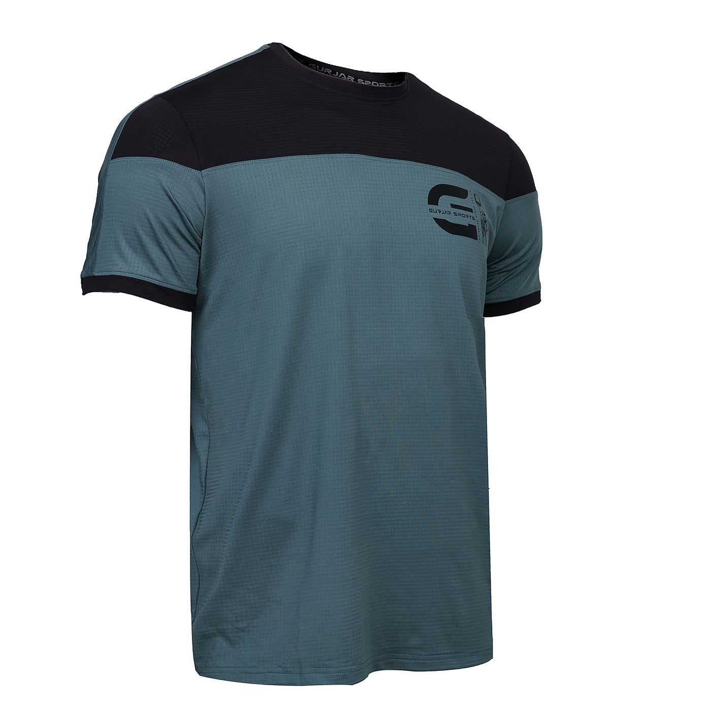 Teal Tee - Teal & Black