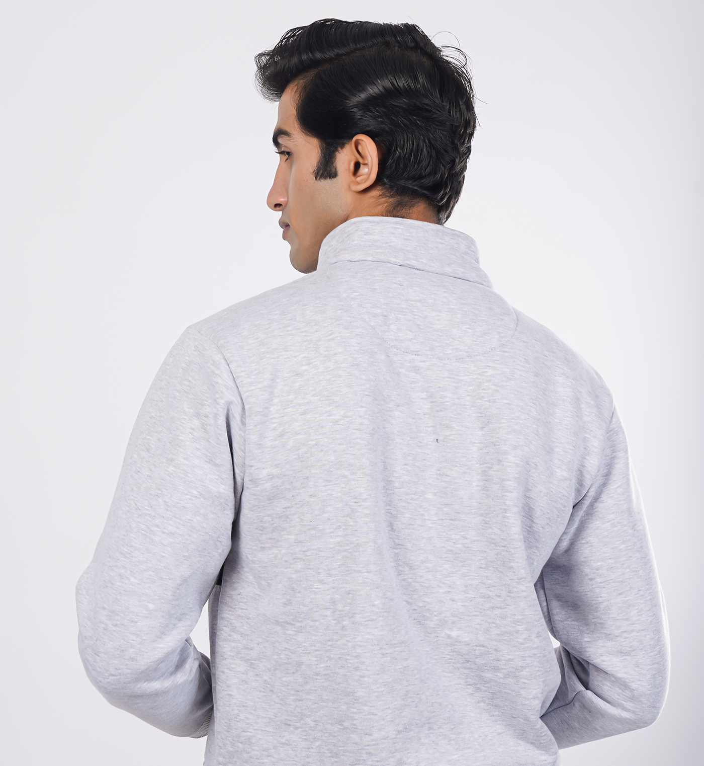 Premium half-zip sweatshirts - Light Grey