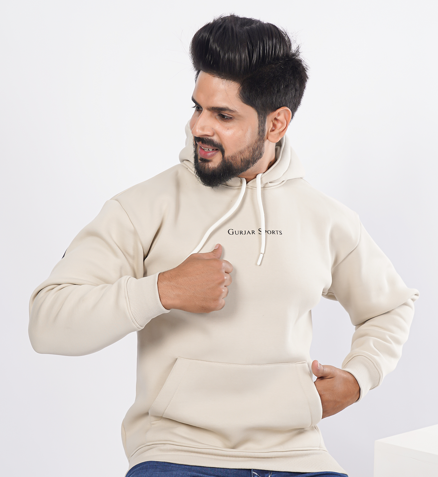 Premium Hoodie Enlarge - Beige