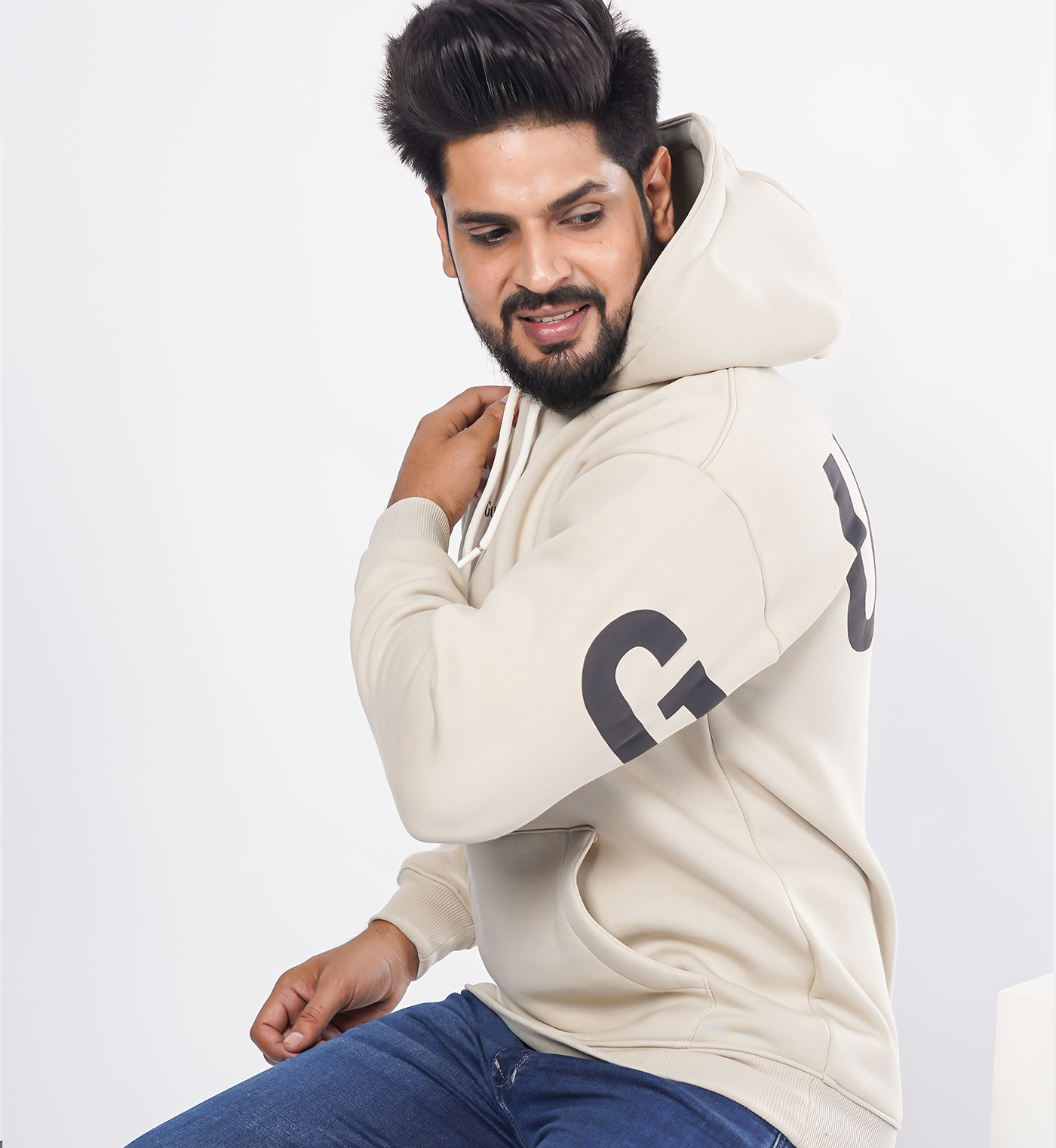 Premium Hoodie Enlarge - Beige