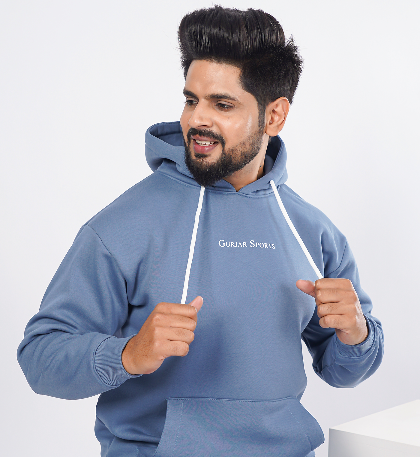 Premium Hoodies Enlarge - Blue