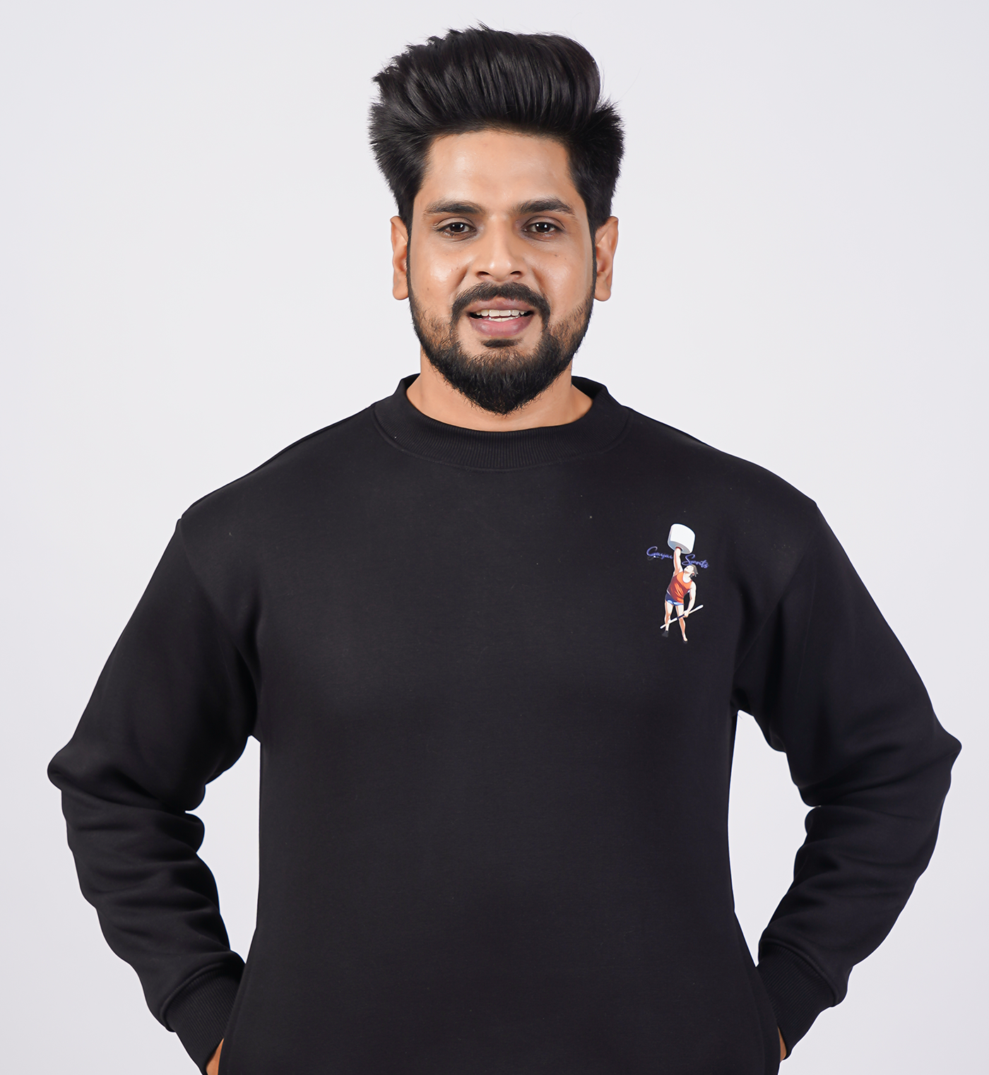 Sweatshirts Roundneck - Black