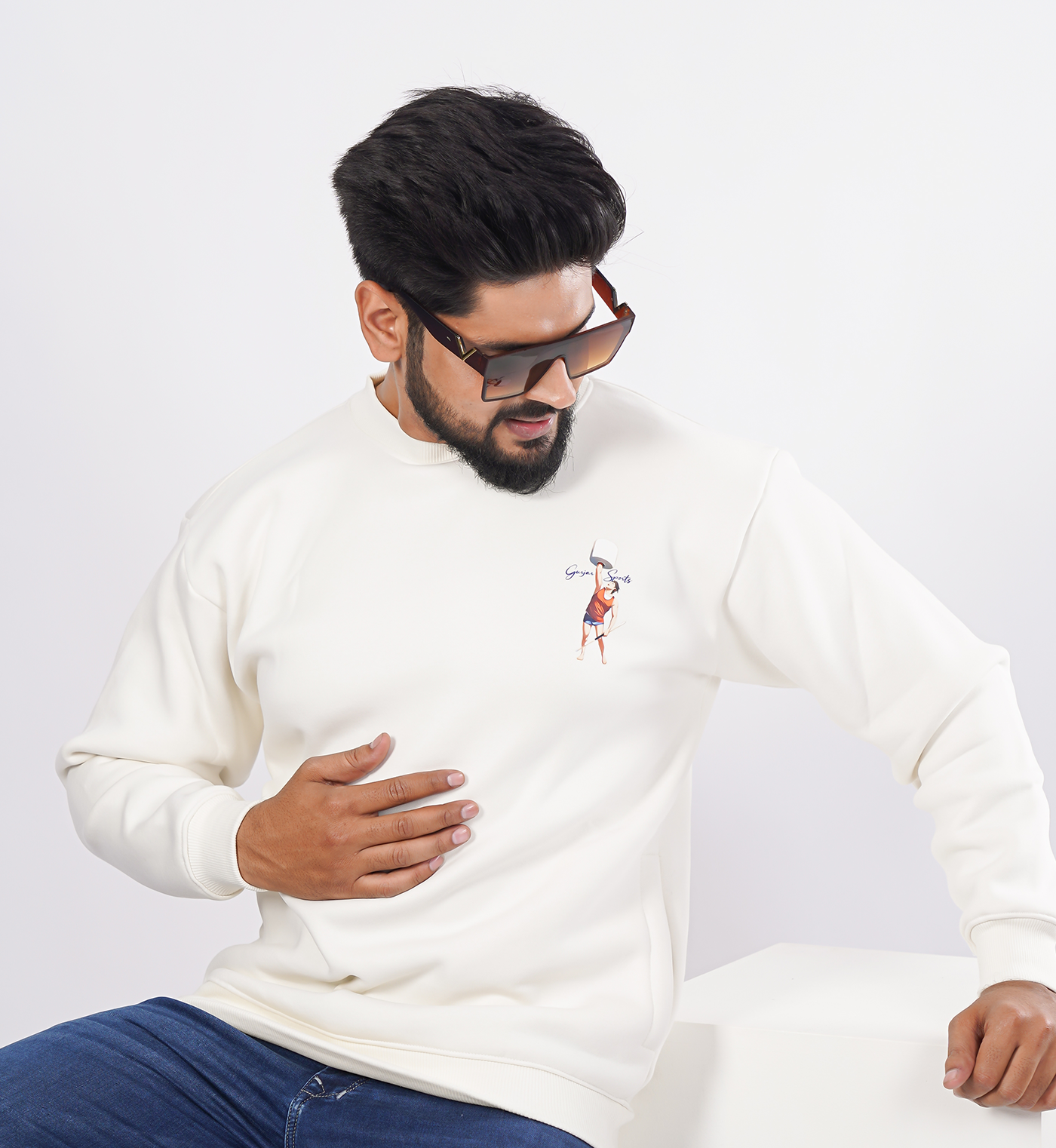 Sweatshirts Roundneck - White