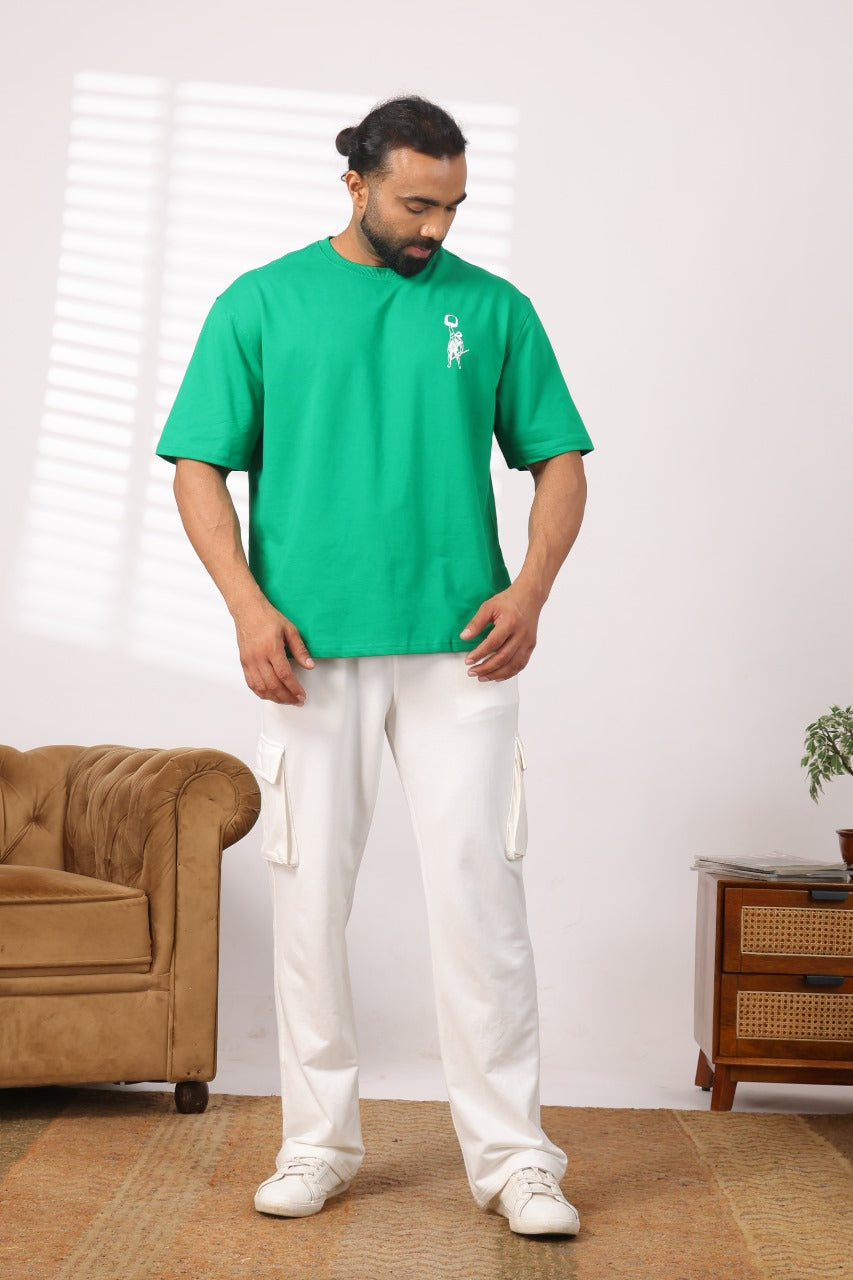 Never Stop Tshirt Green