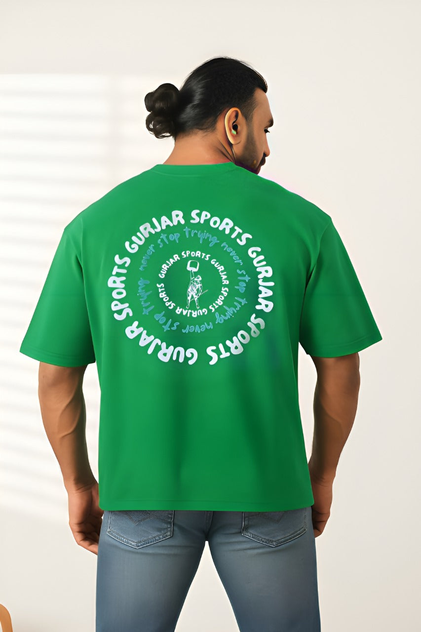 Never Stop Tshirt Green