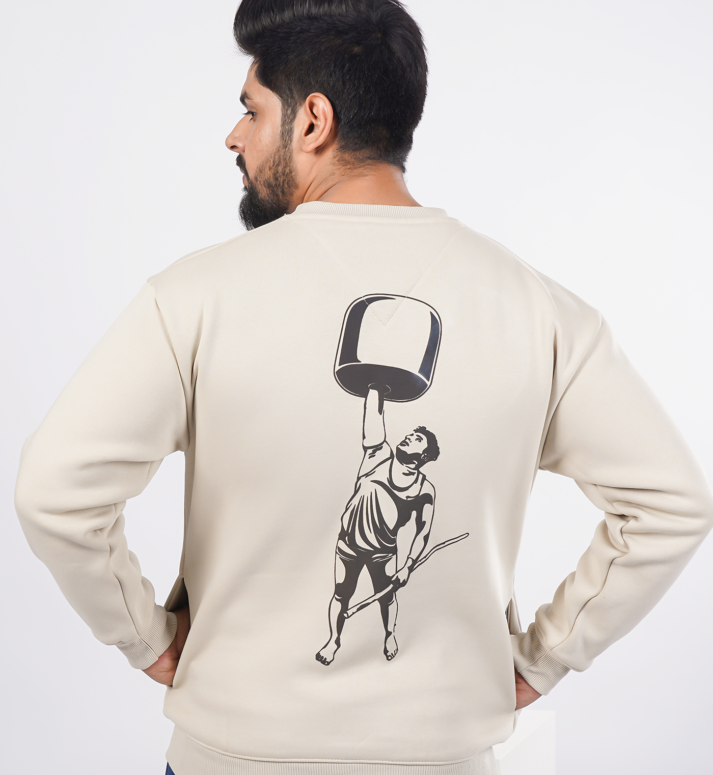 Sweatshirts Roundneck- Enlarge - Beige