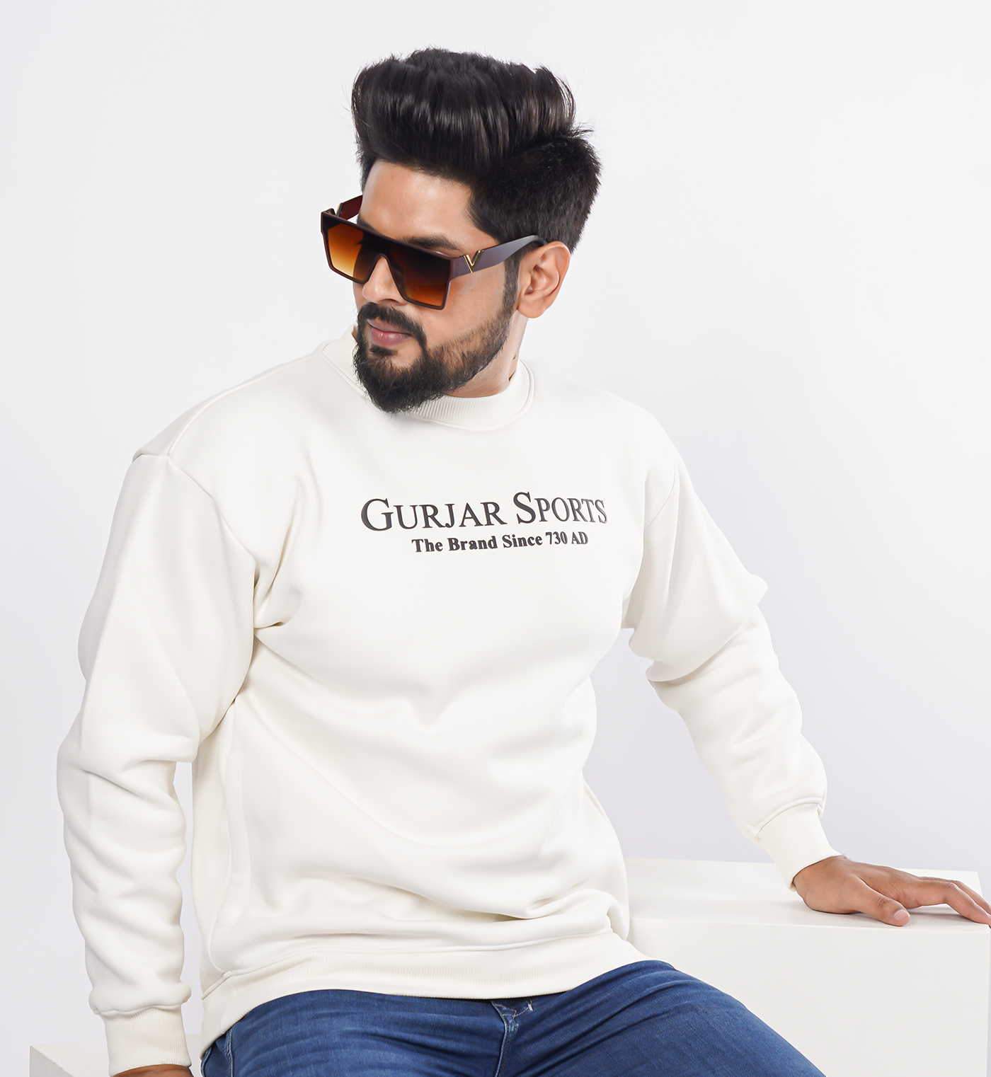Sweatshirts Roundneck- Enlarge - White
