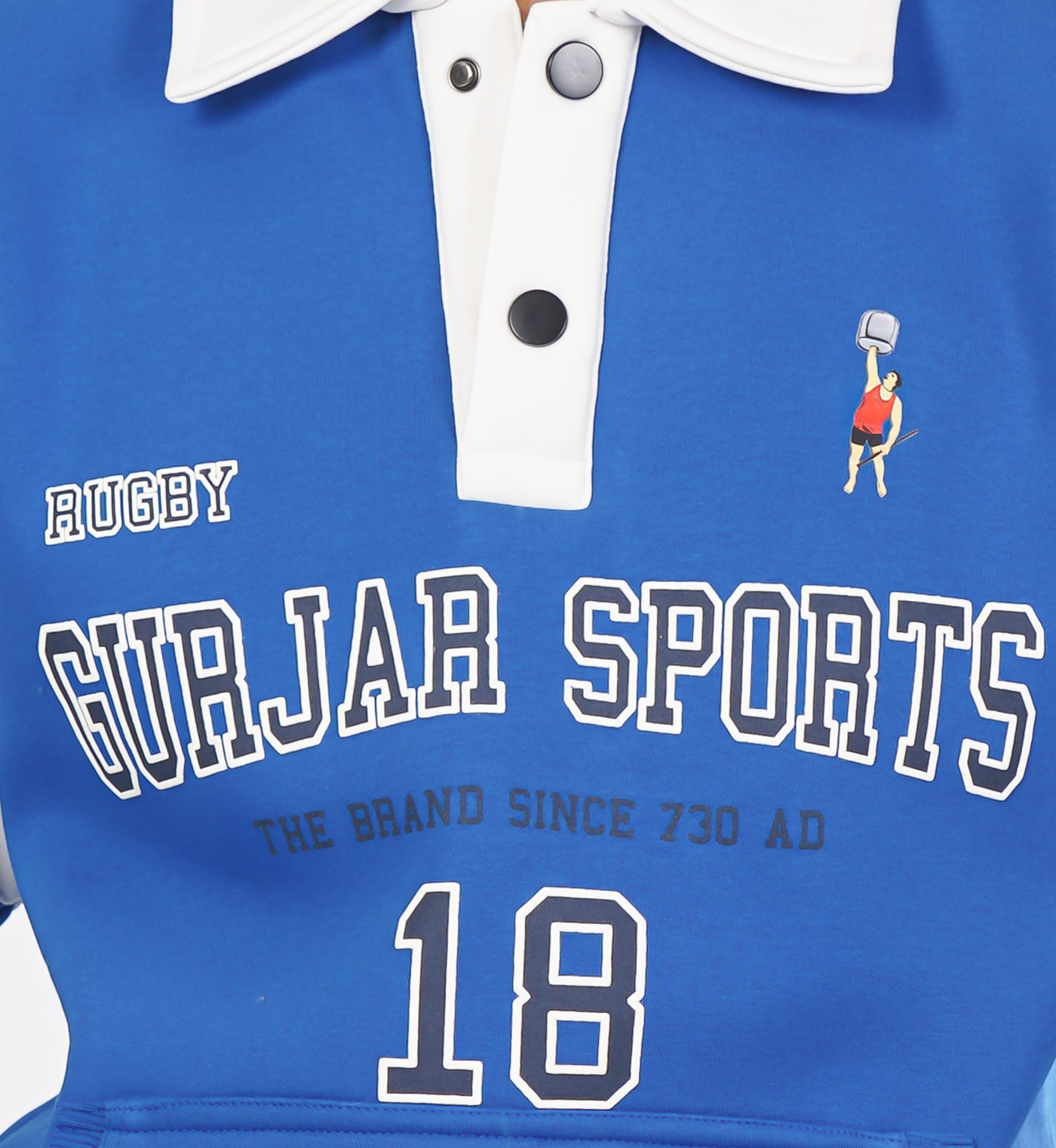 Rugby-Inspired Sweatshirts - Blue