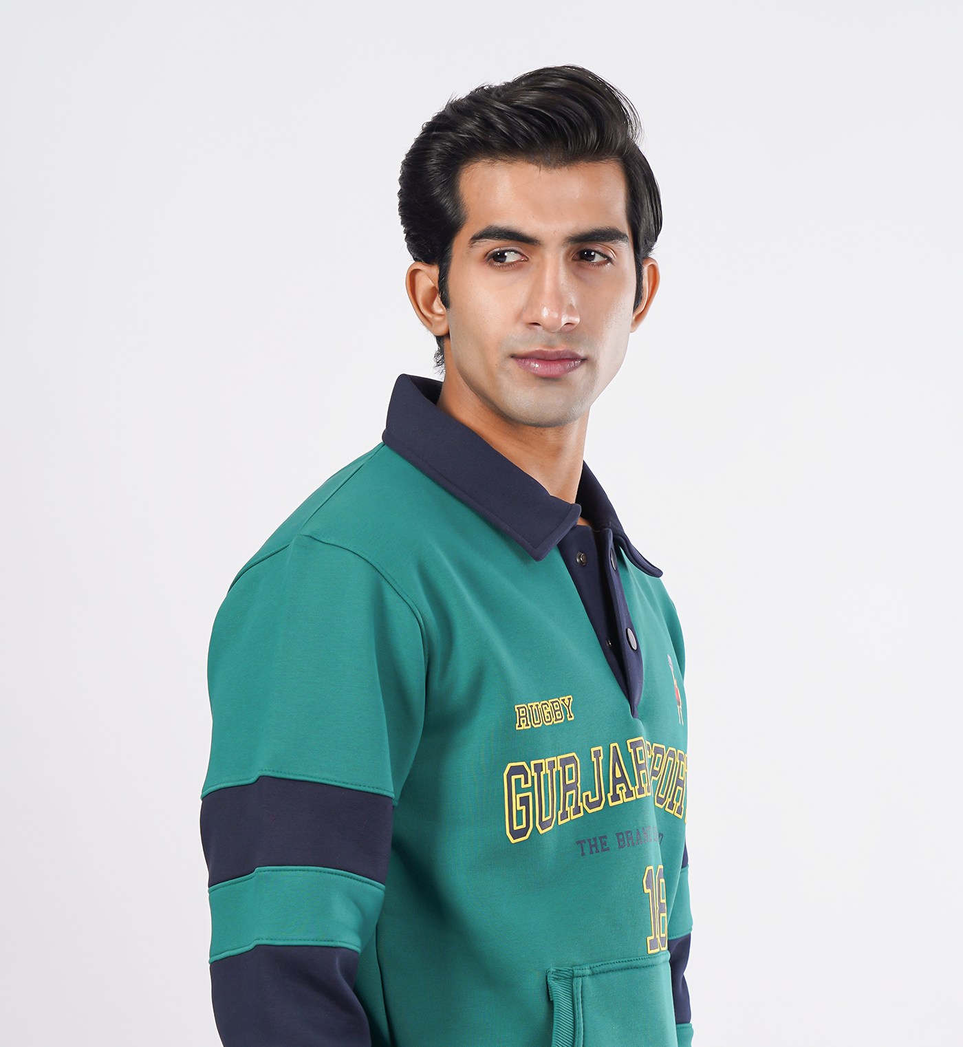 Rugby-Inspired Sweatshirts - Green