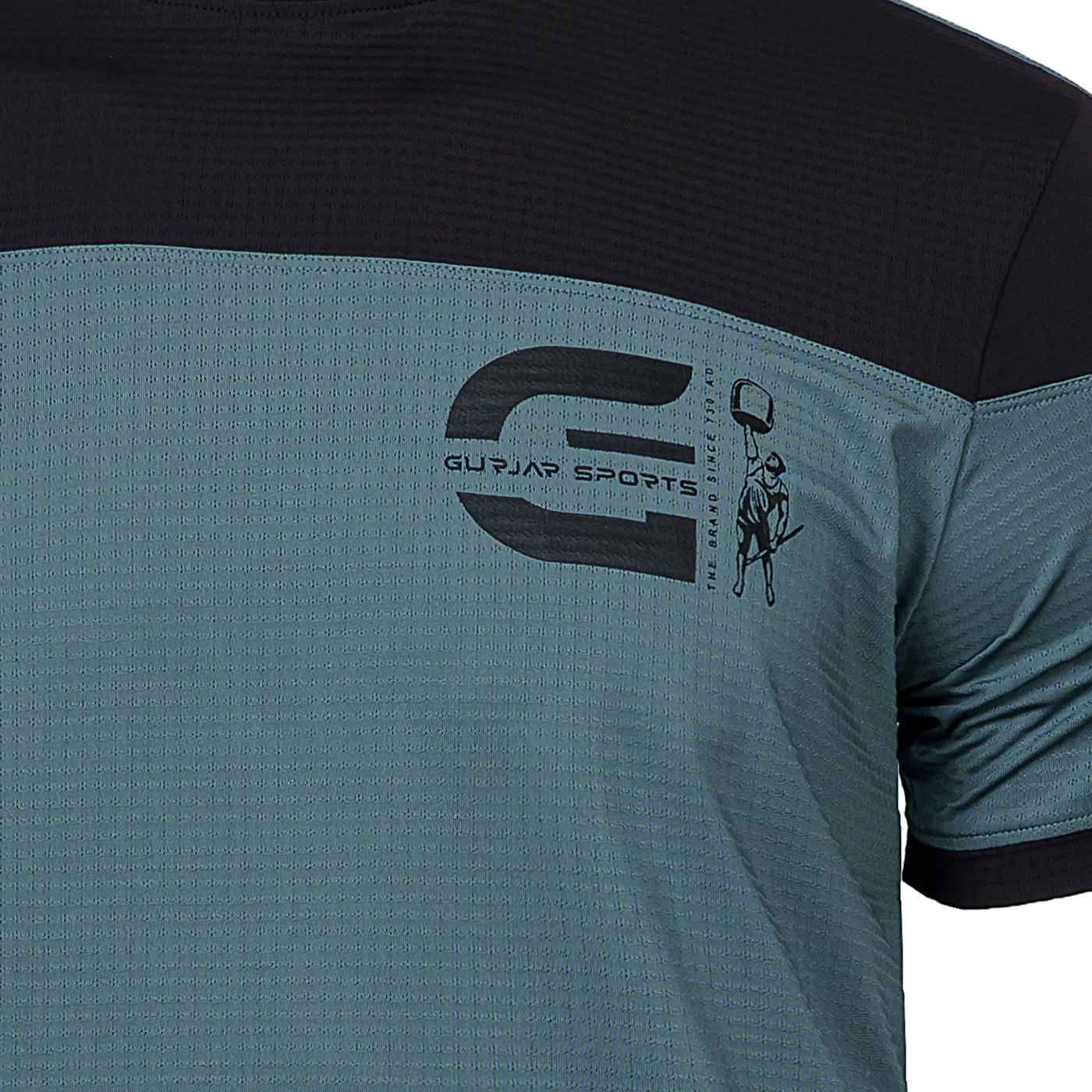 Teal Tee - Teal & Black