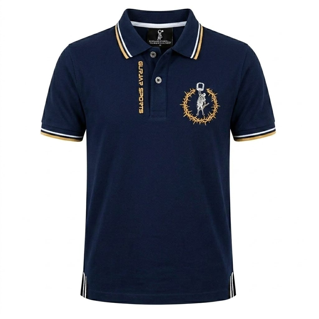 GURJAR SPORTS – Classic Matty Polo - Navy Blue
