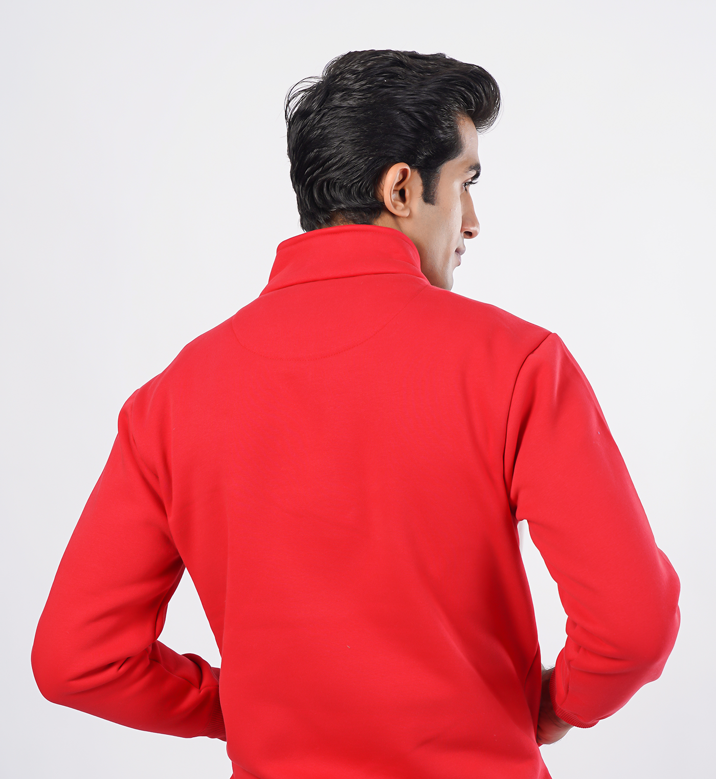 Premium half-zip sweatshirts - Red
