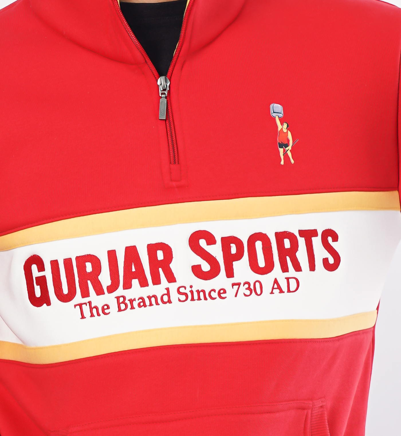 Premium half-zip sweatshirts - Red