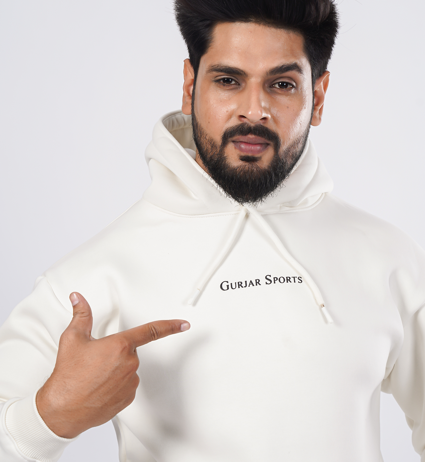 Premium Hoodies Enlarge - White