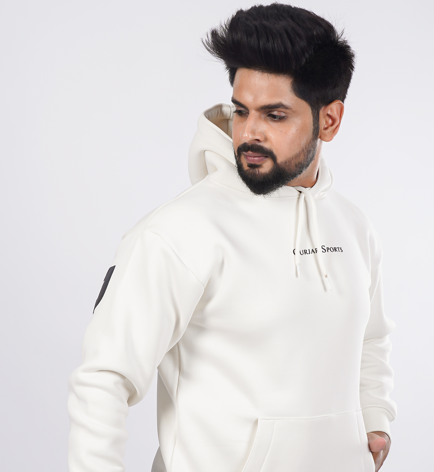 Premium Hoodies Enlarge - White