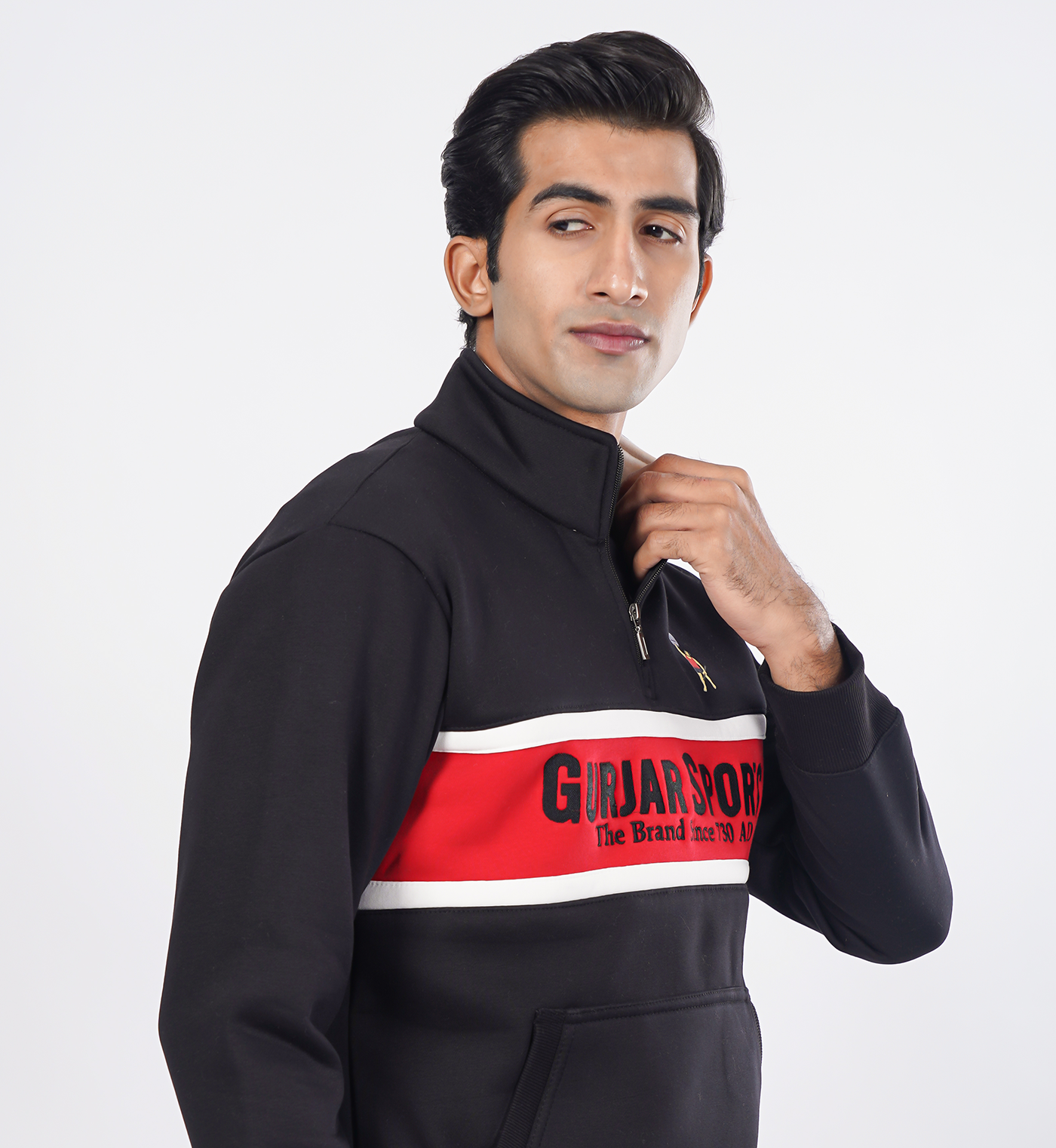 Premium half-zip sweatshirts - Black