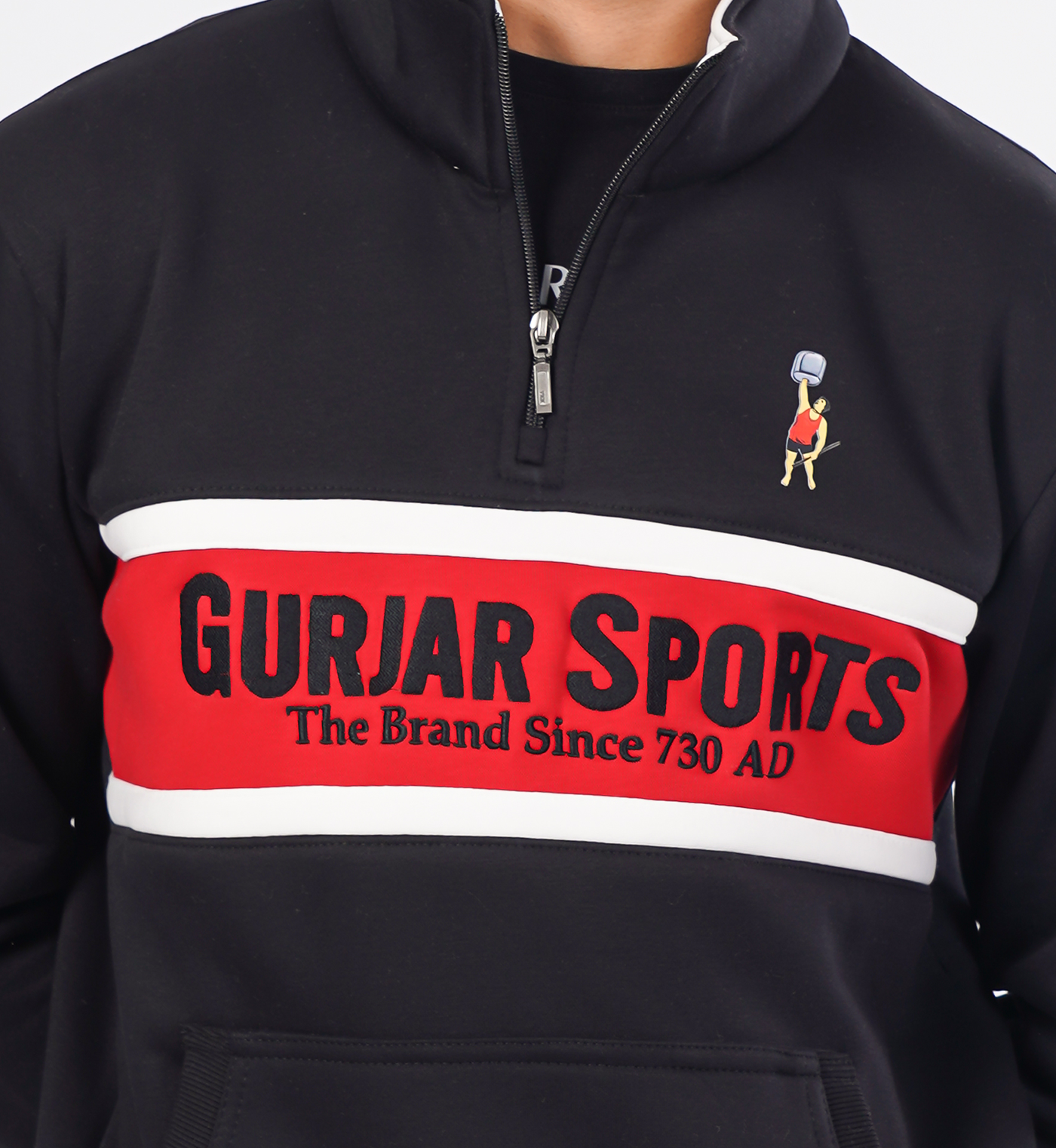 Premium half-zip sweatshirts - Black