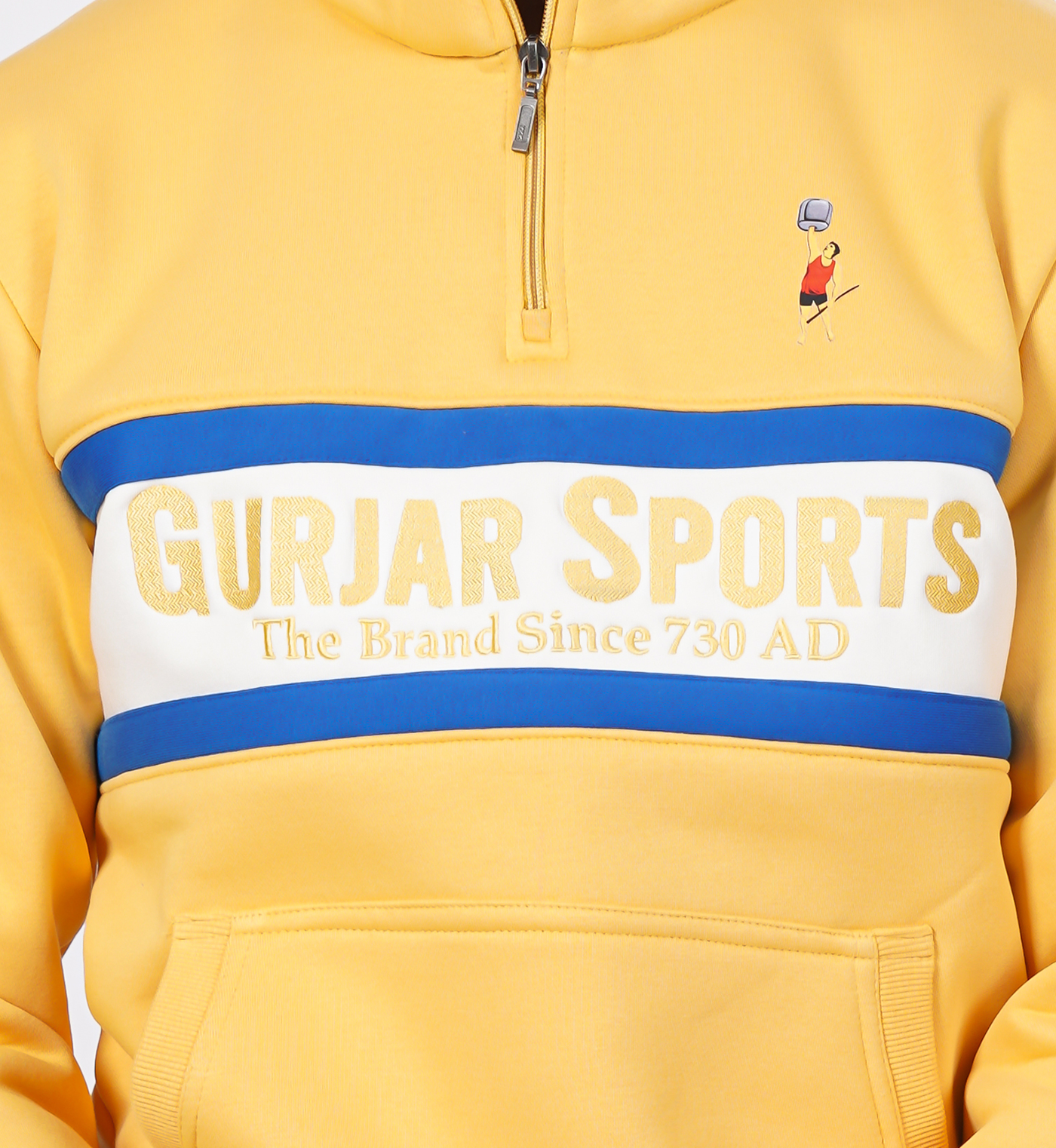Premium half-zip Sweatshirts - Yellow